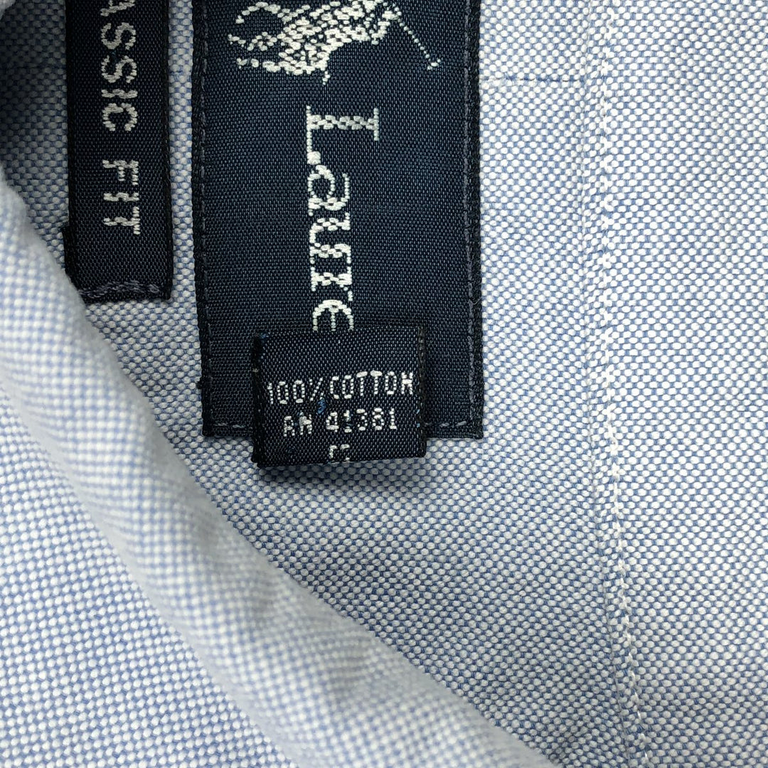 Ralph Lauren Classic Fit Short Sleeve Button Down Shirt Men's XL cotton Blue type light blue Vintage Second Hand