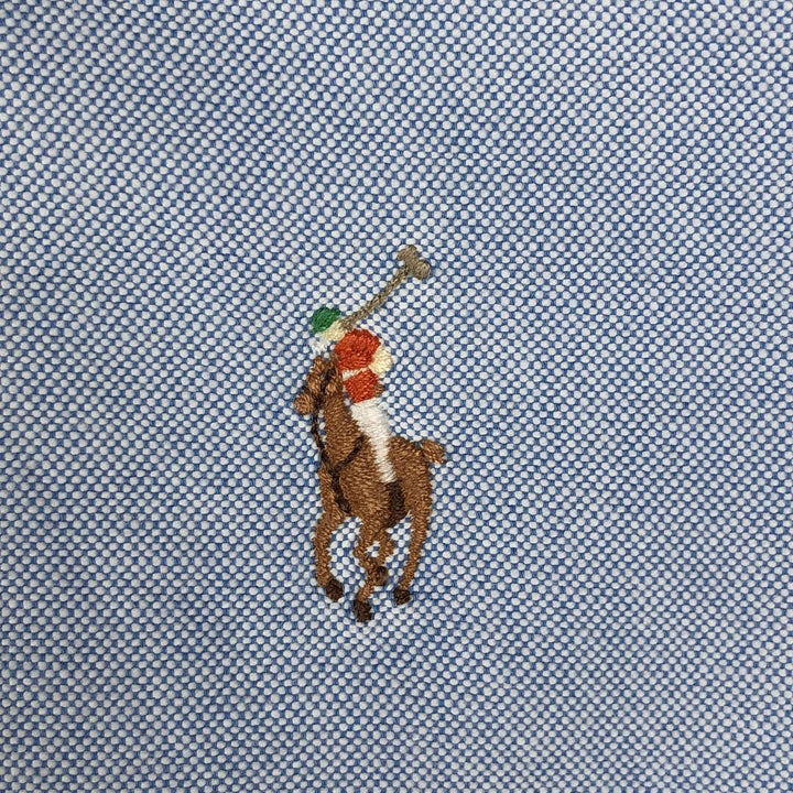 Ralph Lauren Classic Fit Short Sleeve Button Down Shirt Men's XL cotton Blue type light blue Vintage Second Hand