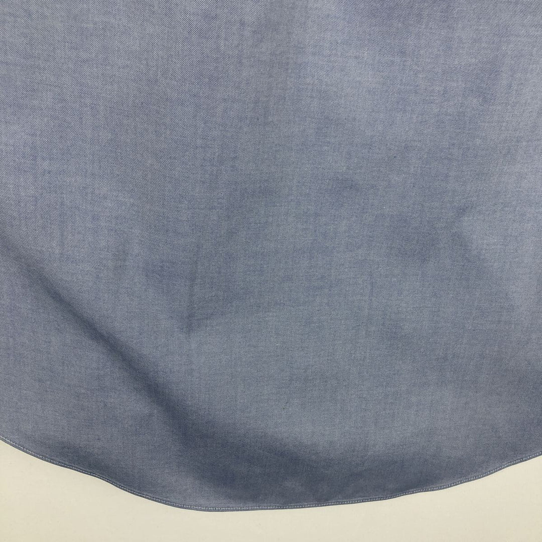Brooks Brothers Est.1818 Slim Fit Short-Sleeve Cotton Shirt, Men's Size L (approx.) cotton blue type Vintage Second Hand