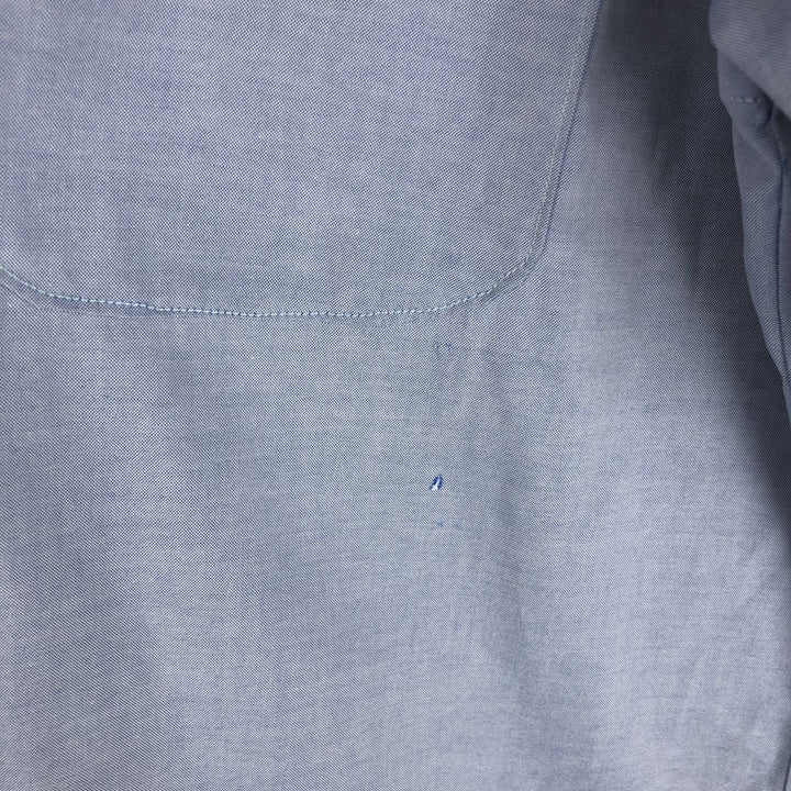 Brooks Brothers Est.1818 Slim Fit Short-Sleeve Cotton Shirt, Men's Size L (approx.) cotton blue type Vintage Second Hand