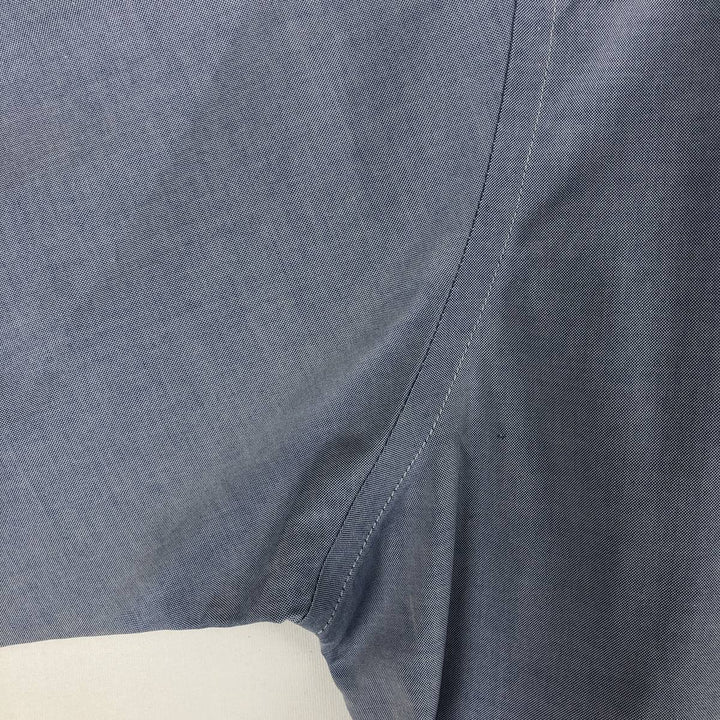 Brooks Brothers Est.1818 Slim Fit Short-Sleeve Cotton Shirt, Men's Size L (approx.) cotton blue type Vintage Second Hand
