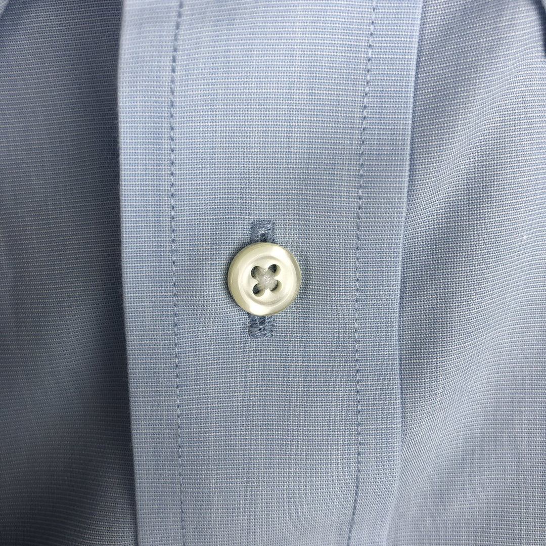 Brooks Brothers 346 Regular Fit Short-Sleeve Button-Down Shirt (Men's Size L equivalent) cotton Blue type light blue Vintage Second Hand