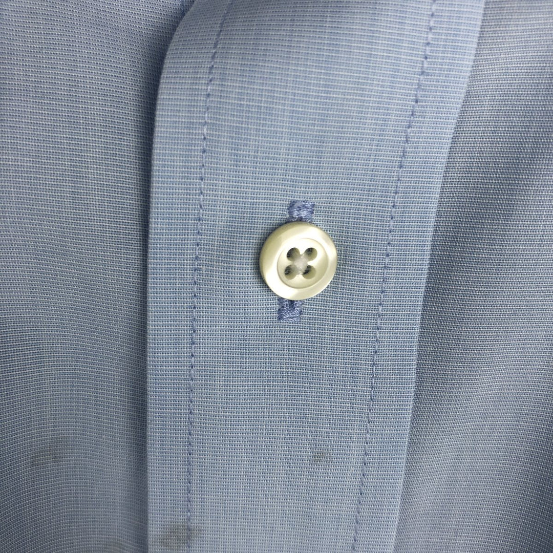 Brooks Brothers 346 Regular Fit Short-Sleeve Button-Down Shirt, Men's Size XL (approx.) cotton Blue type light blue Vintage Second Hand