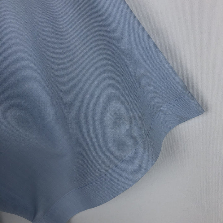 Brooks Brothers 346 Regular Fit Short-Sleeve Button-Down Shirt, Men's Size XL (approx.) cotton Blue type light blue Vintage Second Hand