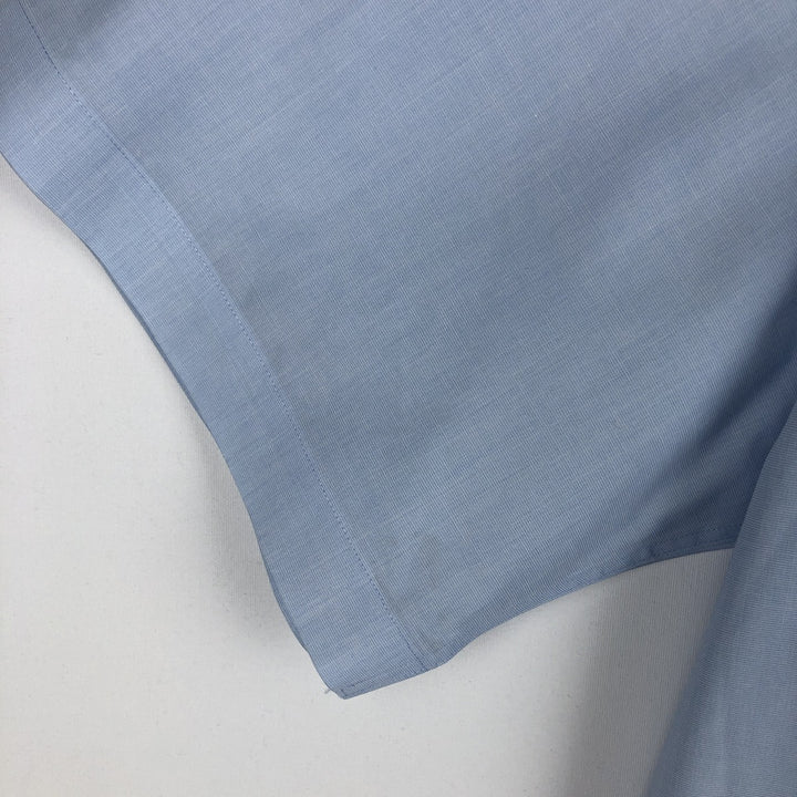 Brooks Brothers 346 Regular Fit Short-Sleeve Button-Down Shirt, Men's Size XL (approx.) cotton Blue type light blue Vintage Second Hand