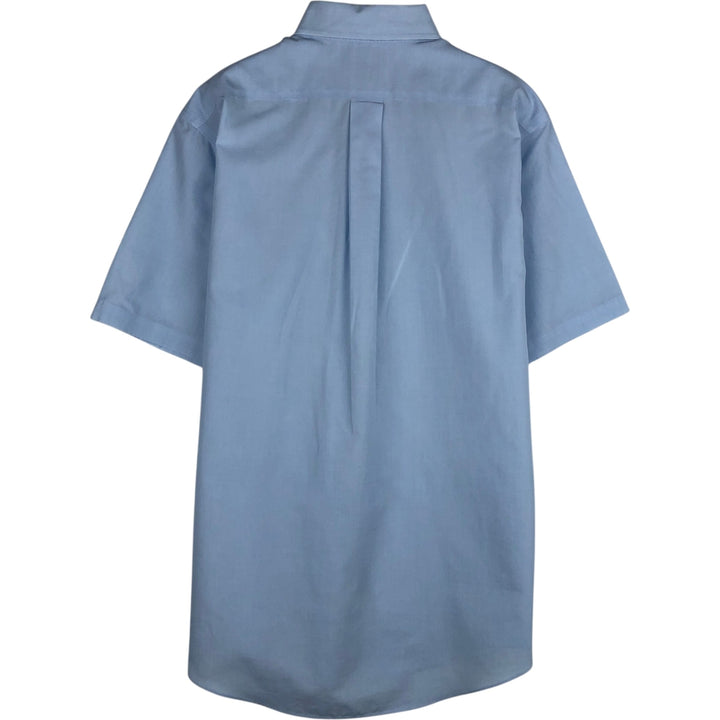 Brooks Brothers 346 Regular Fit Short-Sleeve Button-Down Shirt, Men's Size M (approx.) cotton Blue type light blue Vintage Second Hand