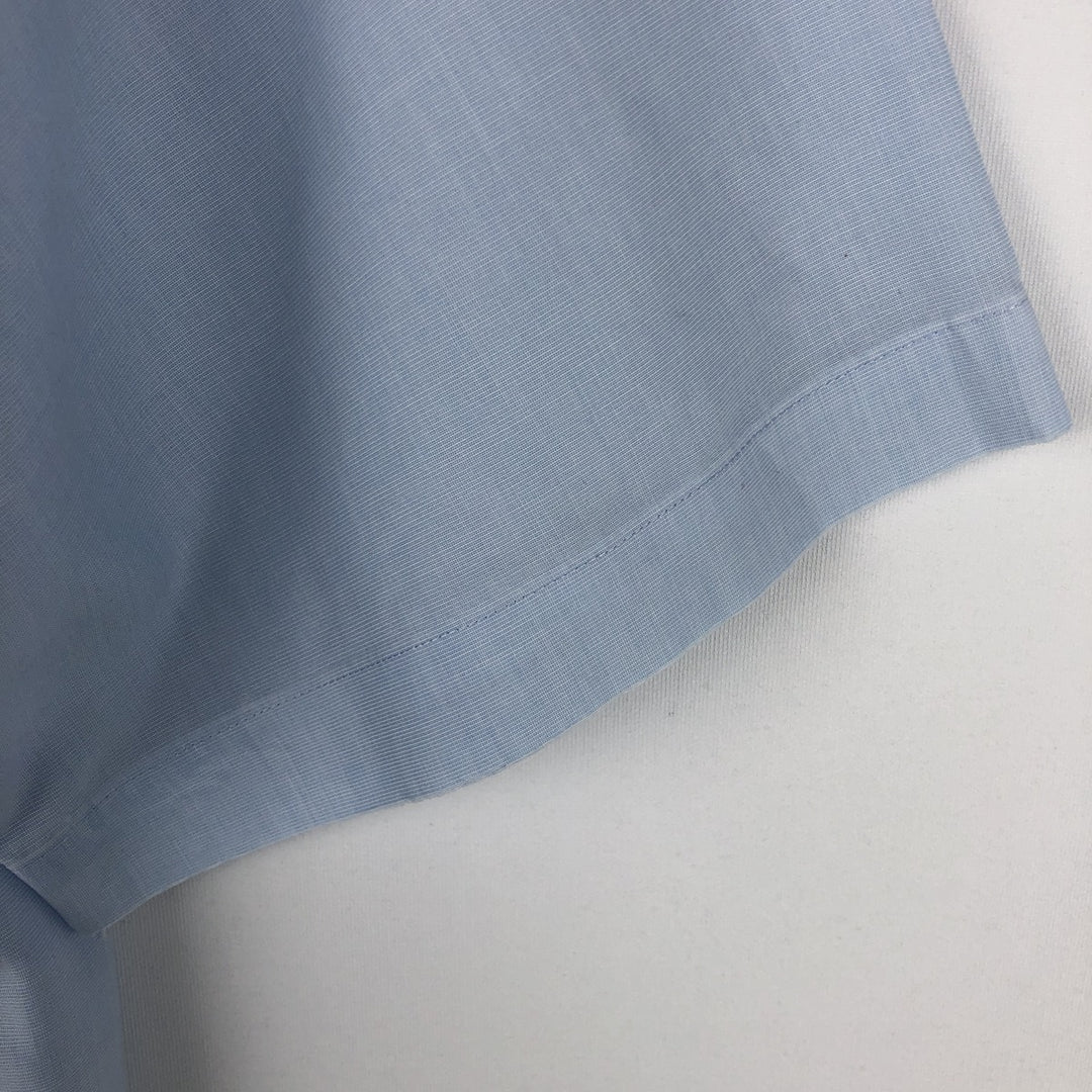 Brooks Brothers 346 Regular Fit Short-Sleeve Button-Down Shirt, Men's Size M (approx.) cotton Blue type light blue Vintage Second Hand