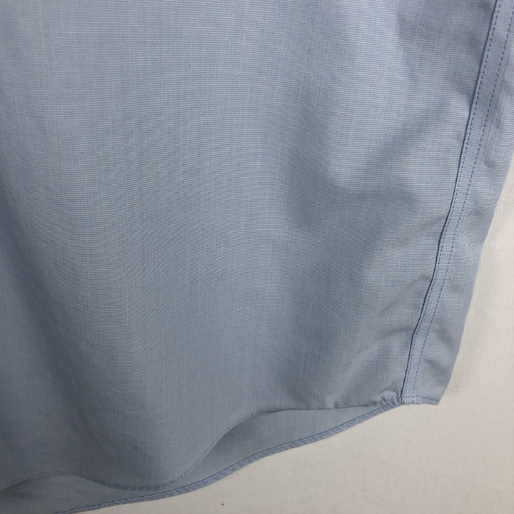Brooks Brothers 346 Regular Fit Short-Sleeve Button-Down Shirt, Men's Size M (approx.) cotton Blue type light blue Vintage Second Hand
