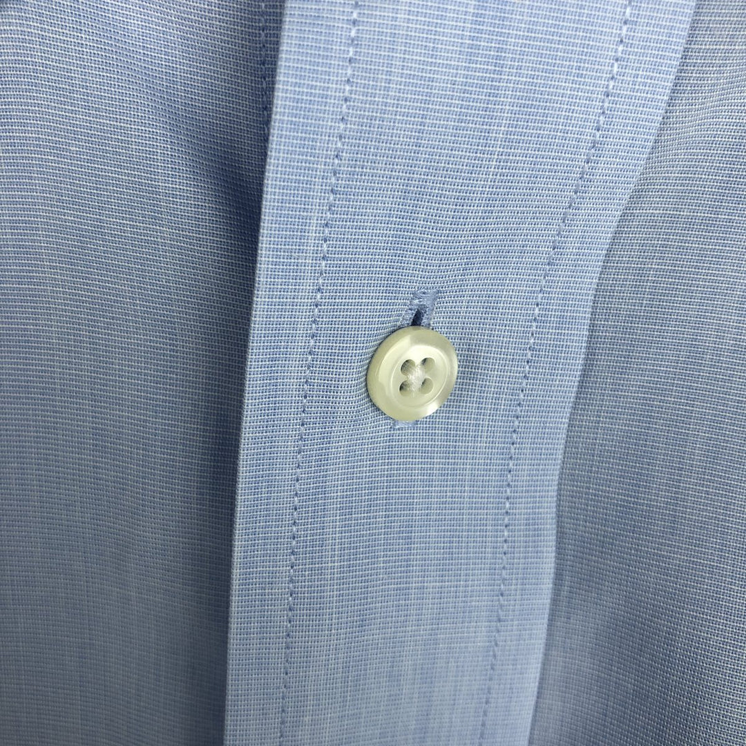 Brooks Brothers Est.1818 Traditional Fit Short-Sleeve Button-Down Shirt, Men's Size M (approx.) cotton Blue type light blue Vintage Second Hand