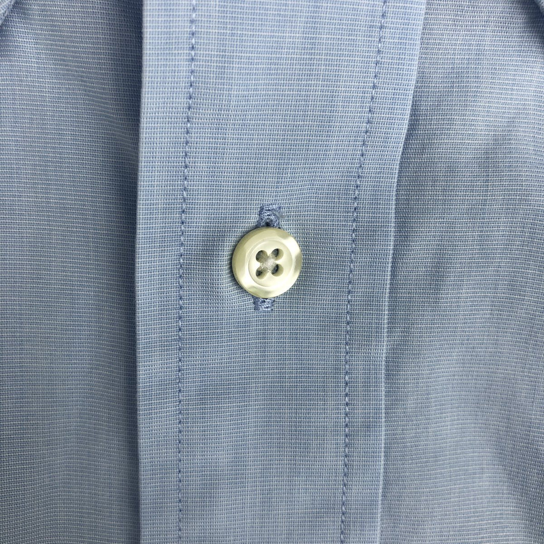 Brooks Brothers 346 Legular Fit Short-Sleeve Button-Down Shirt, Men's Size XL (approx.) cotton Blue type light blue Vintage Second Hand