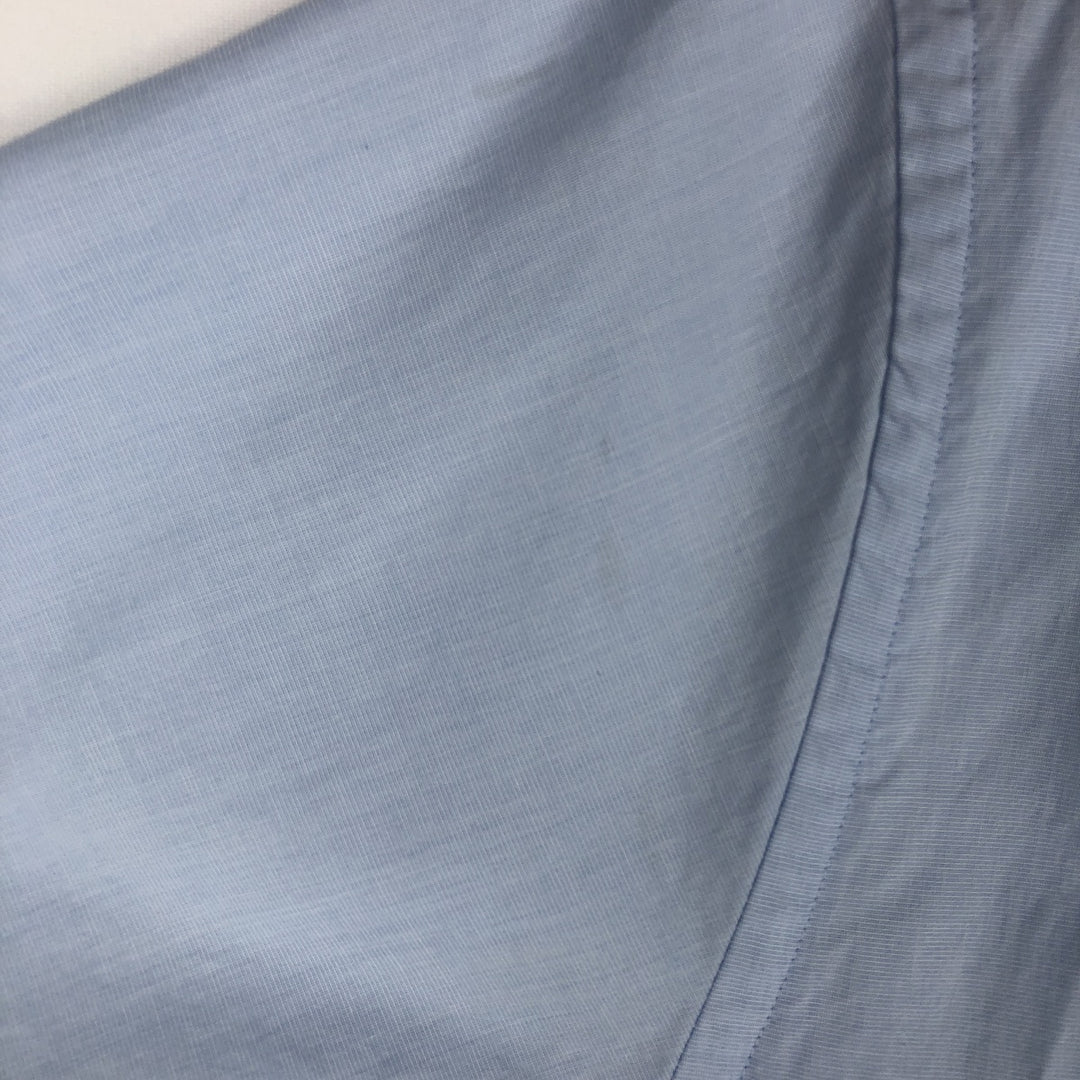 Brooks Brothers 346 Legular Fit Short-Sleeve Button-Down Shirt, Men's Size XL (approx.) cotton Blue type light blue Vintage Second Hand