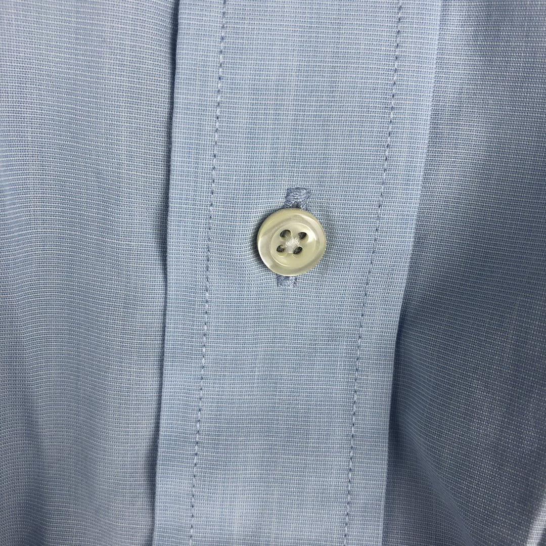 Brooks Brothers 346 Regular Fit Short-Sleeve Button-Down Shirt (Men's Size L equivalent) cotton Blue type light blue Vintage Second Hand