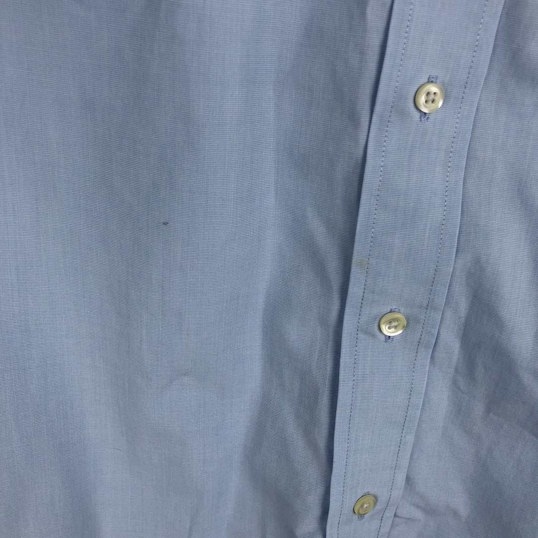 Brooks Brothers 346 Regular Fit Short-Sleeve Button-Down Shirt (Men's Size L equivalent) cotton Blue type light blue Vintage Second Hand