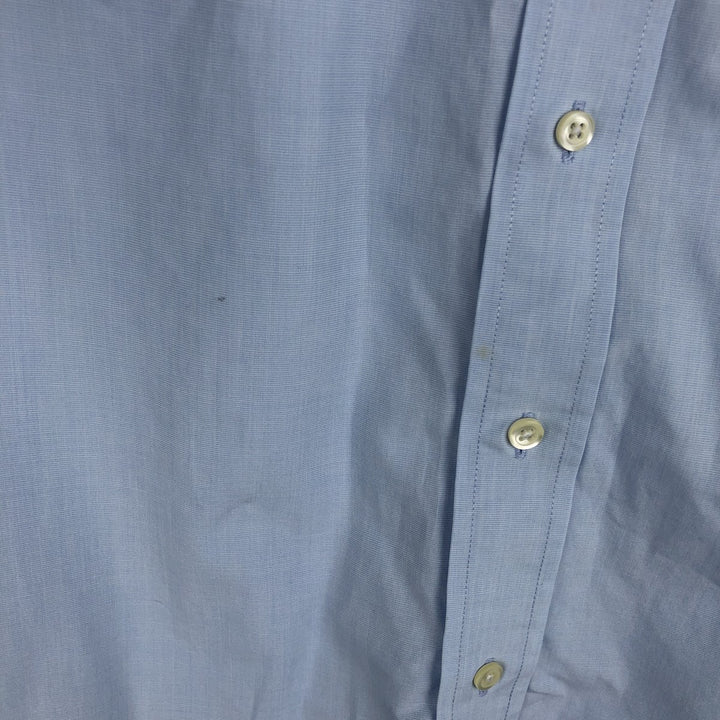 Brooks Brothers 346 Regular Fit Short-Sleeve Button-Down Shirt (Men's Size L equivalent) cotton Blue type light blue Vintage Second Hand