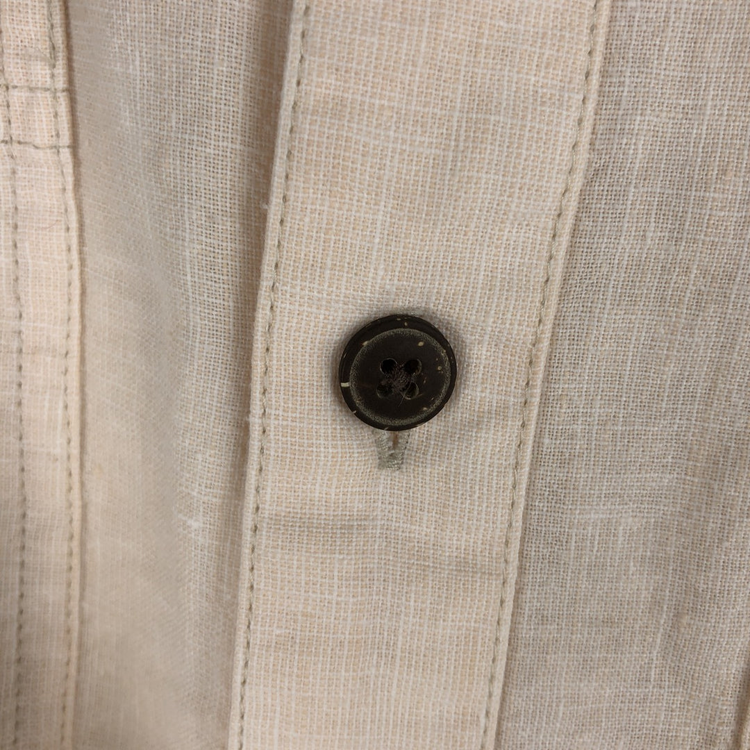 Patagonia MIGRATION HEMP SHIRT 53138SP12 Short-Sleeve Cotton x Hemp Box Shirt Men's Size M Hemp Beige type Vintage Second Hand