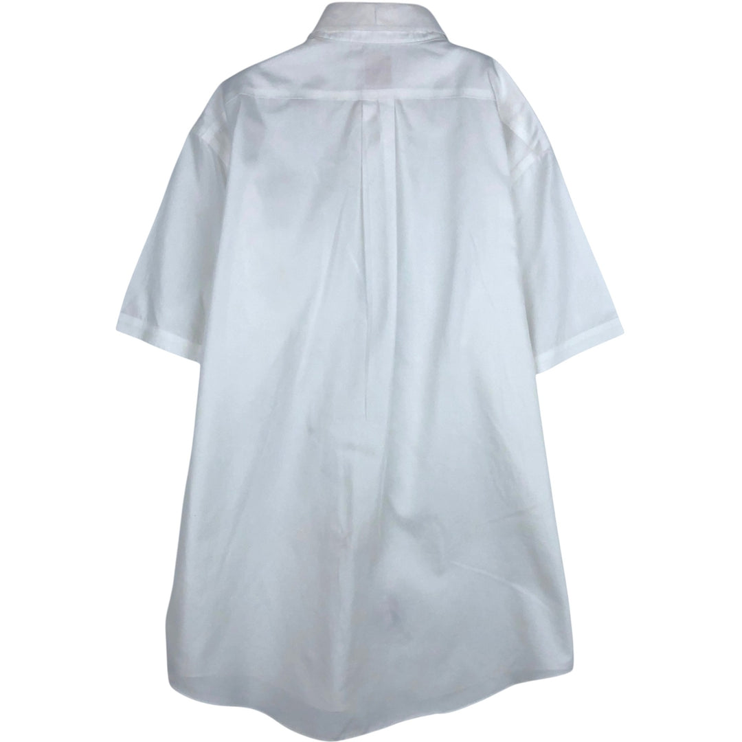 Brooks Brothers Est.1818 MADISON Short-Sleeve Button-Down Shirt, Men's Size L (approx.) cotton white type Vintage Second Hand