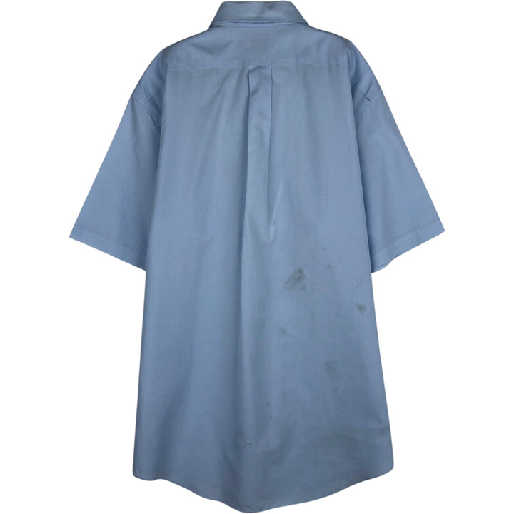 Brooks Brothers 346 Regular Fit Short-Sleeve Button-Down Shirt (Men's Size L equivalent) cotton Blue type light blue Vintage Second Hand