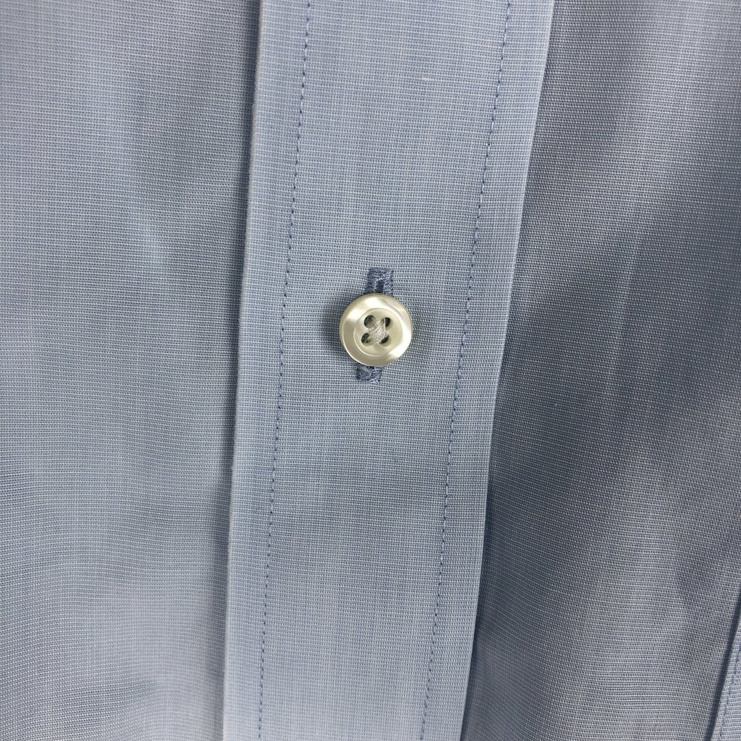 Brooks Brothers 346 Regular Fit Short-Sleeve Button-Down Shirt (Men's Size L equivalent) cotton Blue type light blue Vintage Second Hand