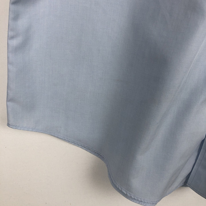 Brooks Brothers 346 Regular Fit Short-Sleeve Button-Down Shirt (Men's Size L equivalent) cotton Blue type light blue Vintage Second Hand