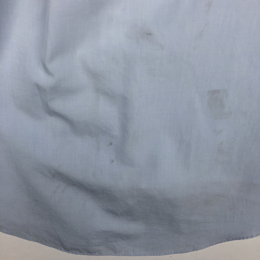 Brooks Brothers 346 Regular Fit Short-Sleeve Button-Down Shirt (Men's Size L equivalent) cotton Blue type light blue Vintage Second Hand
