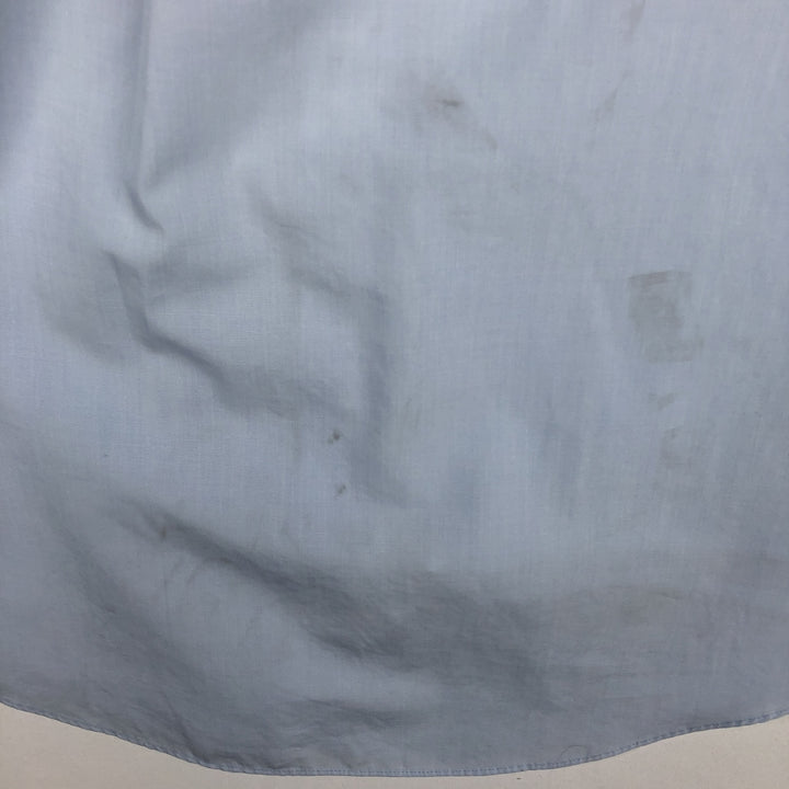 Brooks Brothers 346 Regular Fit Short-Sleeve Button-Down Shirt (Men's Size L equivalent) cotton Blue type light blue Vintage Second Hand