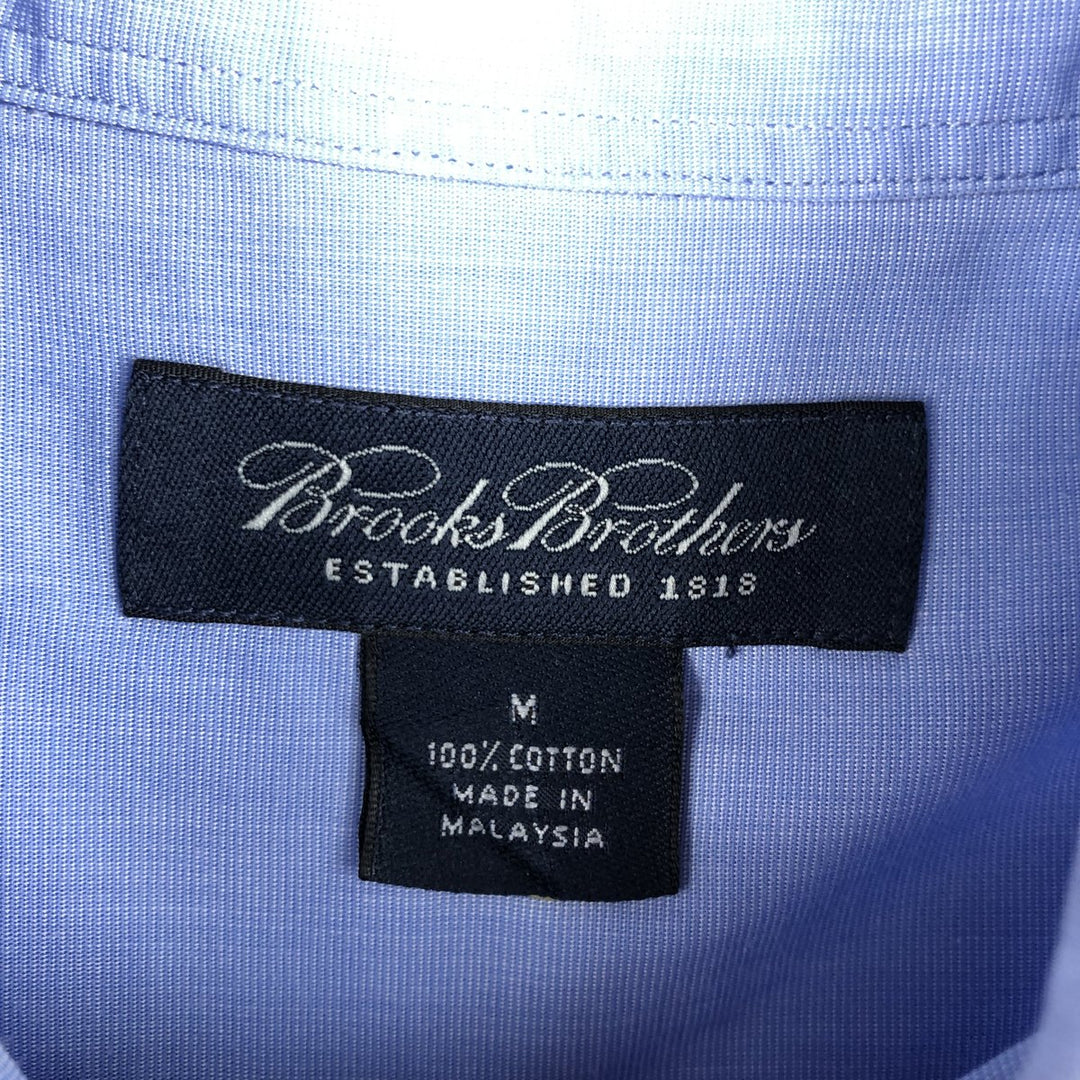 Brooks Brothers Short-Sleeve Button-Down Shirt, Men's Size M (approx.) cotton Blue type light blue Vintage Second Hand