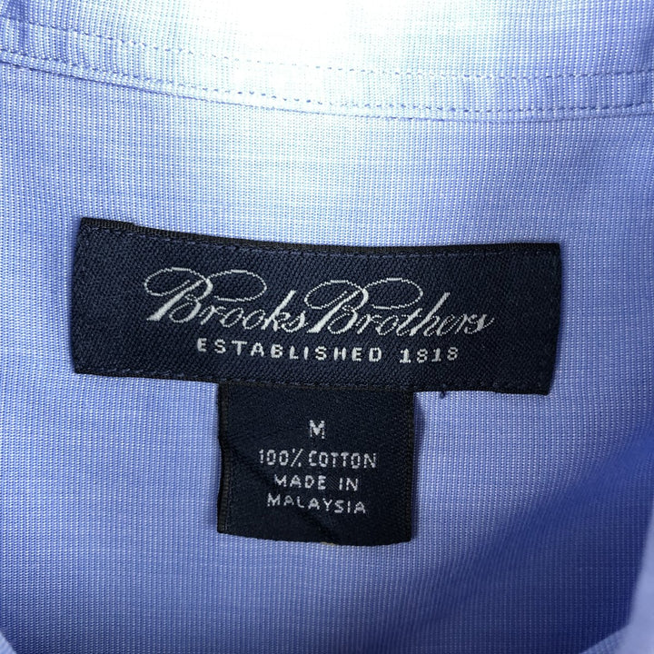 Brooks Brothers Short-Sleeve Button-Down Shirt, Men's Size M (approx.) cotton Blue type light blue Vintage Second Hand