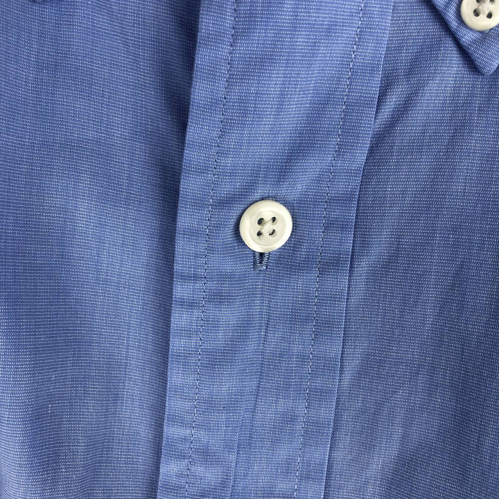 Brooks Brothers Short-Sleeve Button-Down Shirt, Men's Size M (approx.) cotton Blue type light blue Vintage Second Hand