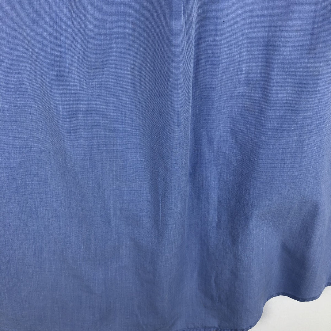 Brooks Brothers Short-Sleeve Button-Down Shirt, Men's Size M (approx.) cotton Blue type light blue Vintage Second Hand