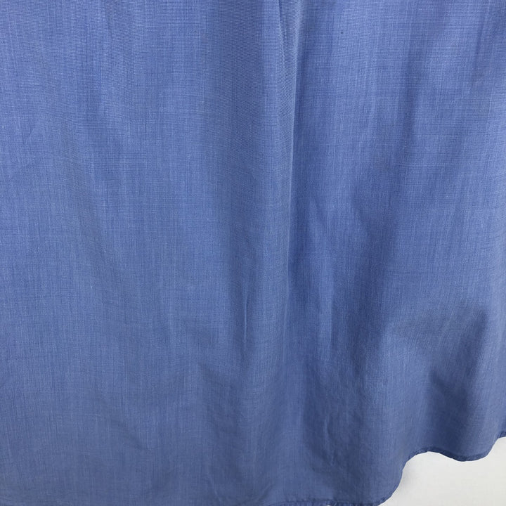 Brooks Brothers Short-Sleeve Button-Down Shirt, Men's Size M (approx.) cotton Blue type light blue Vintage Second Hand