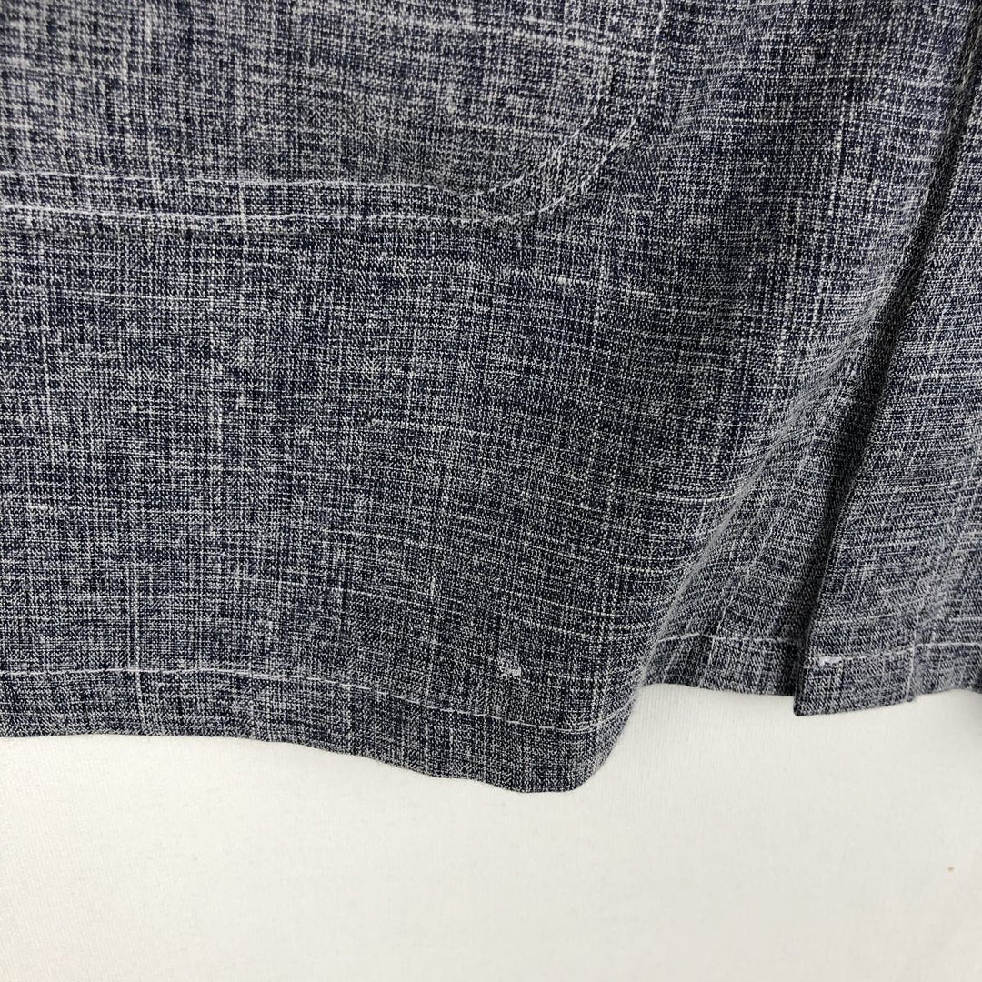 Pierre Cardin short-sleeved box shirt, men's size M (approx.) unclear gray type Vintage Second Hand