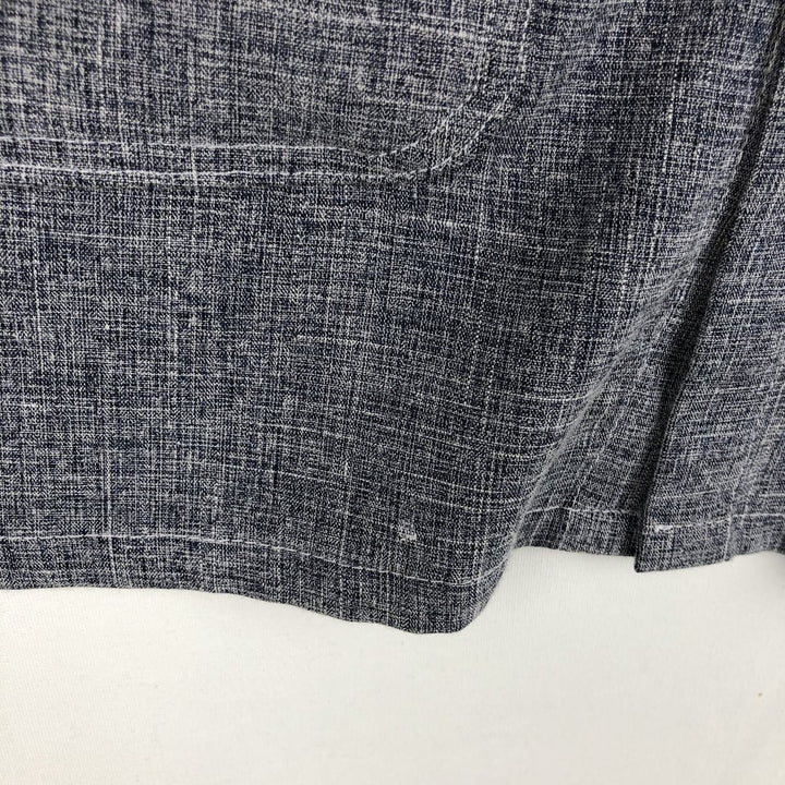 Pierre Cardin short-sleeved box shirt, men's size M (approx.) unclear gray type Vintage Second Hand