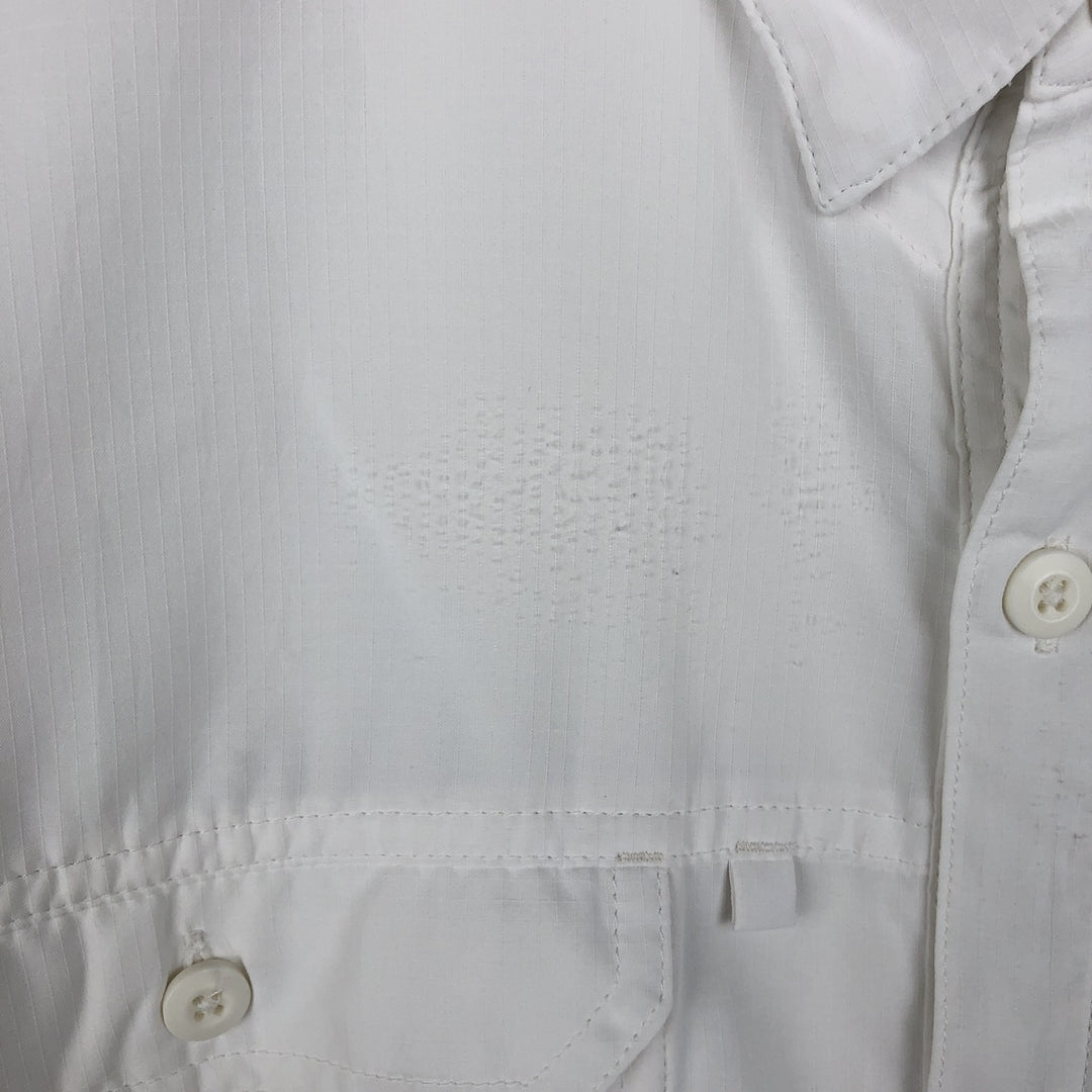 2000'S Patagonia Short-Sleeved Sol Patrol Shirt 54231S0 Short-Sleeved Polyester Box Shirt Men's Size M (approx.) polyester white type Vintage Second Hand