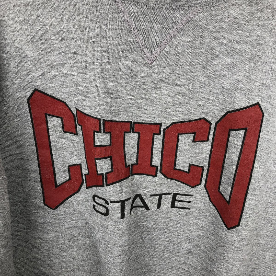 90s-00'S Russell Athletic College Sweatshirt, Men's Size XL (Equivalent), Vintage polyester gray type Vintage Second Hand