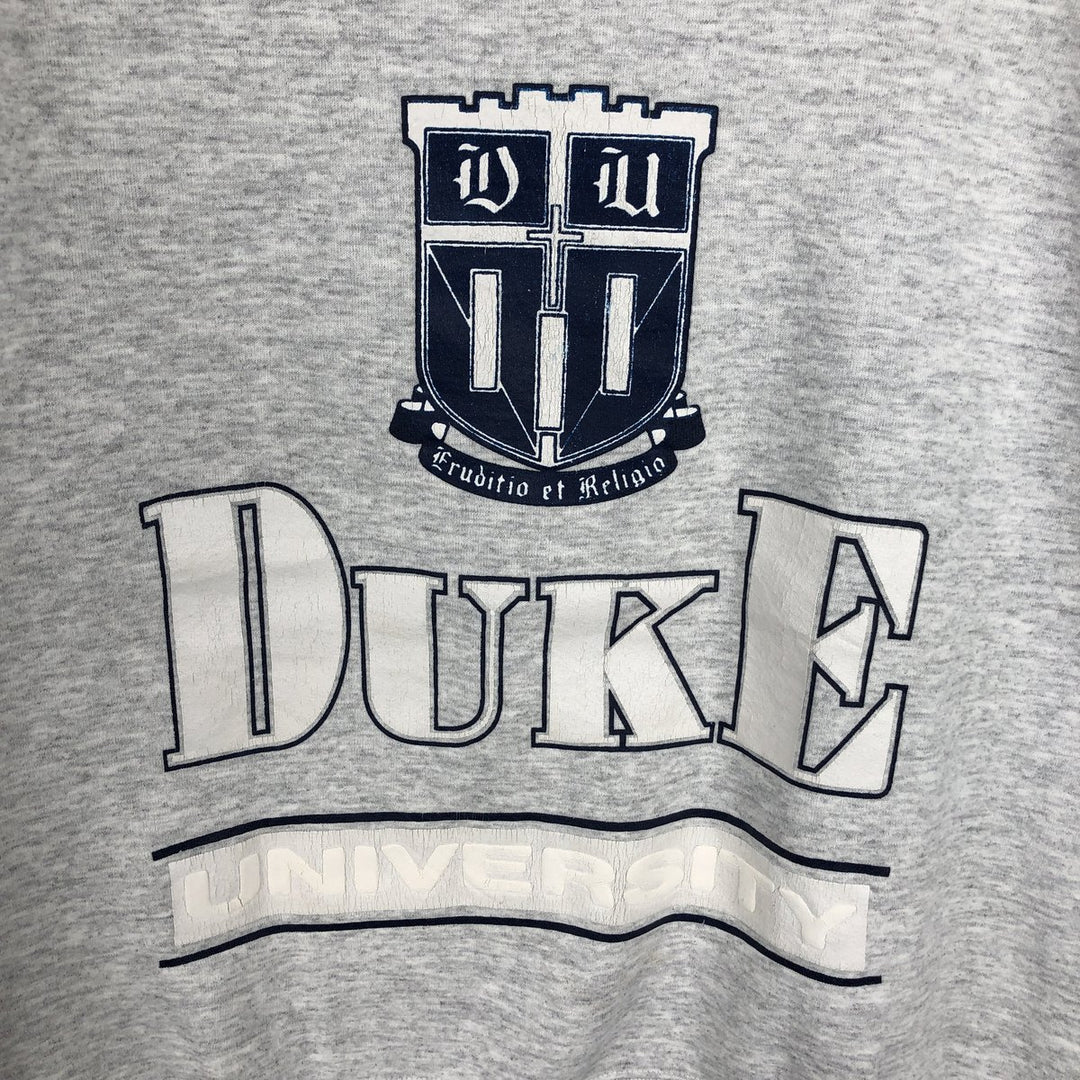 90'S Russell Atletic College Sweatshirt, Made in USA, Men's XL equivalent, Vintage cotton gray type Vintage Second Hand