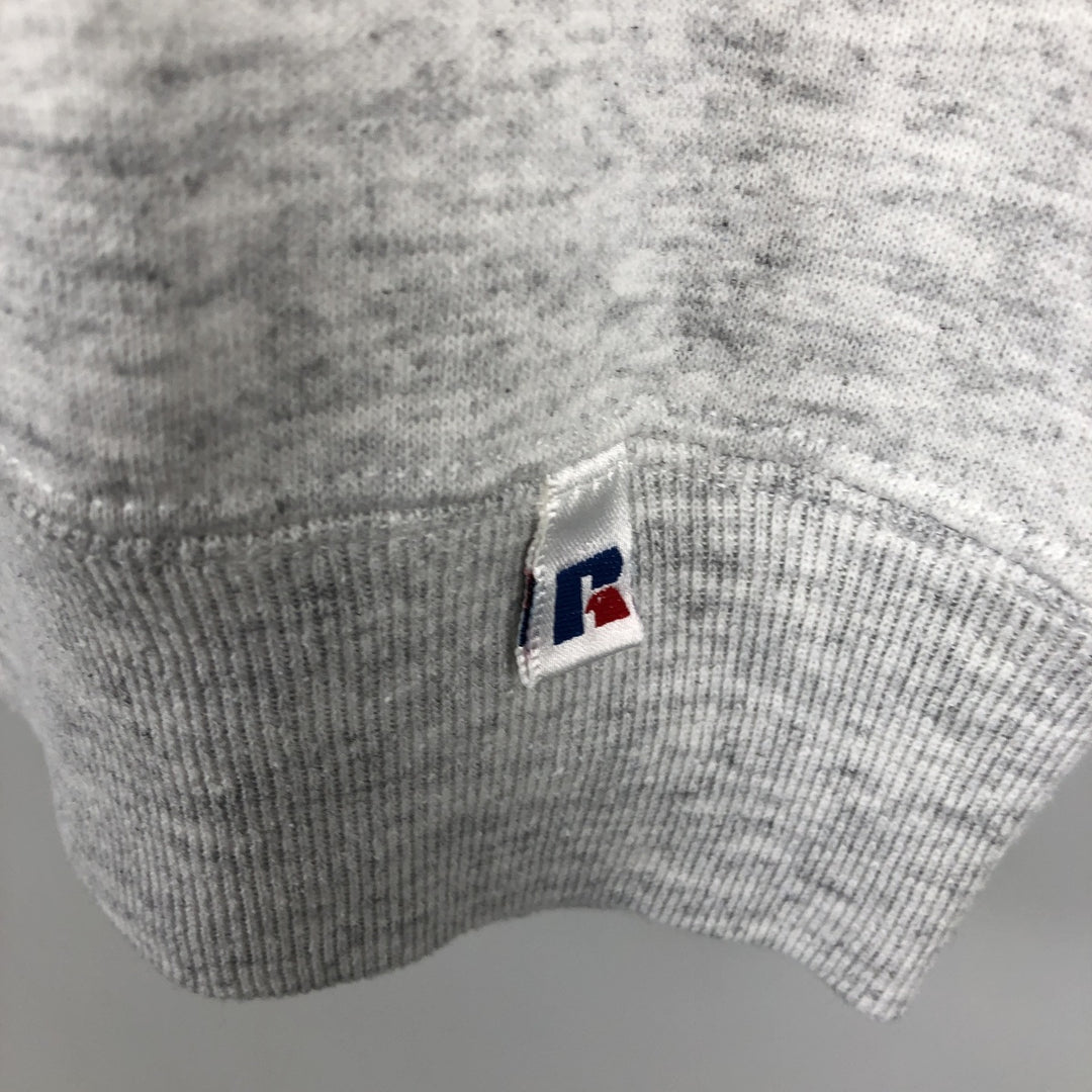90'S Russell Atletic College Sweatshirt, Made in USA, Men's XL equivalent, Vintage cotton gray type Vintage Second Hand