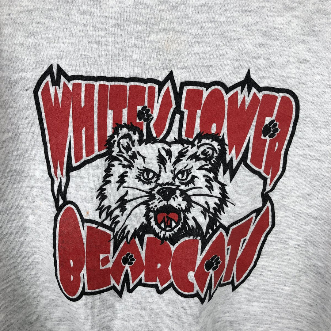 80s-90'S Jerzees SUPER SWEATS College Sweatshirt, Made in USA, Men's Size M (approx.), Vintage cotton gray type Vintage Second Hand