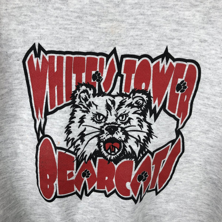 80s-90'S Jerzees SUPER SWEATS College Sweatshirt, Made in USA, Men's Size M (approx.), Vintage cotton gray type Vintage Second Hand
