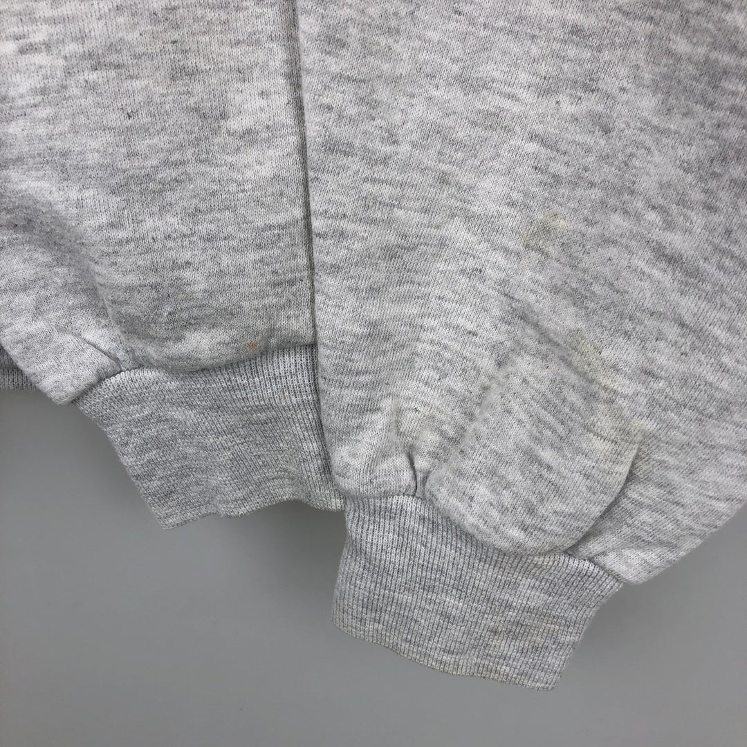 80s-90'S Jerzees SUPER SWEATS College Sweatshirt, Made in USA, Men's Size M (approx.), Vintage cotton gray type Vintage Second Hand