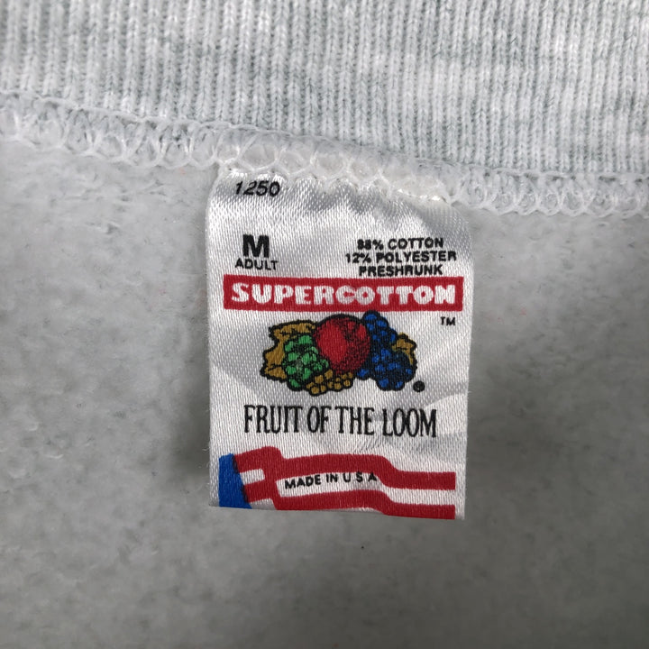 1990'S Fruit of the Loom Supercotton USA-made Men's Size M (Equivalent) Vintage cotton gray type Vintage Second Hand