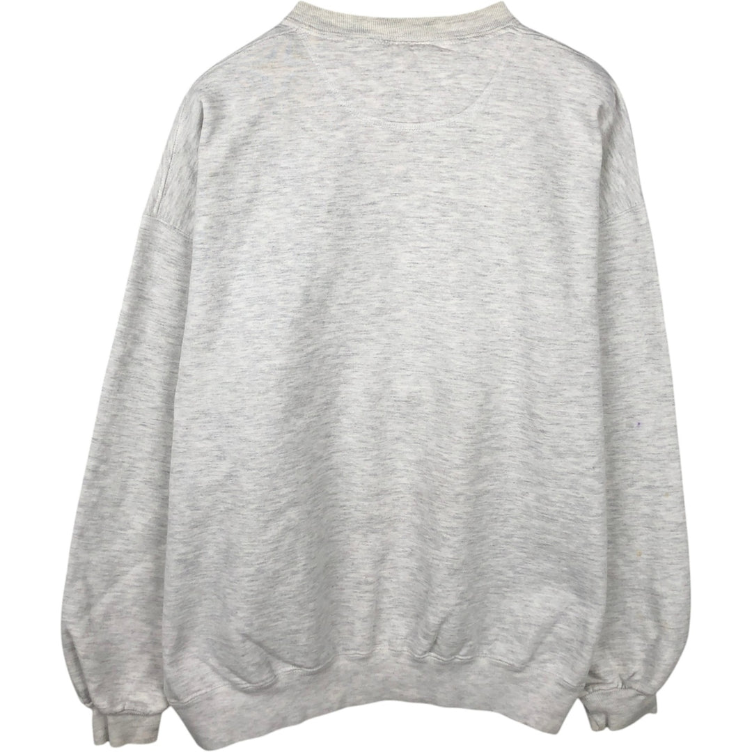 90'S NAS Triple Print College Sweatshirt, Made in USA, Men's XL (approx.) Vintage cotton gray type Vintage Second Hand
