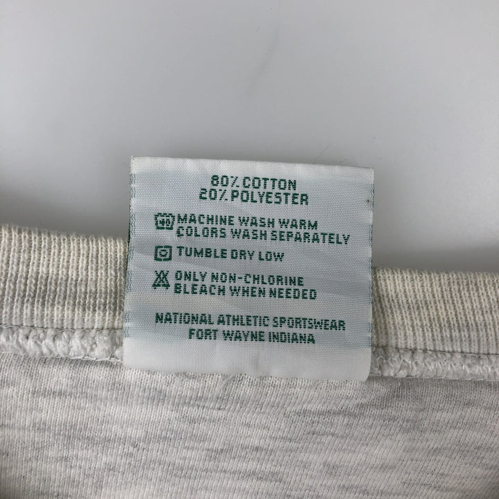 90'S NAS Triple Print College Sweatshirt, Made in USA, Men's XL (approx.) Vintage cotton gray type Vintage Second Hand
