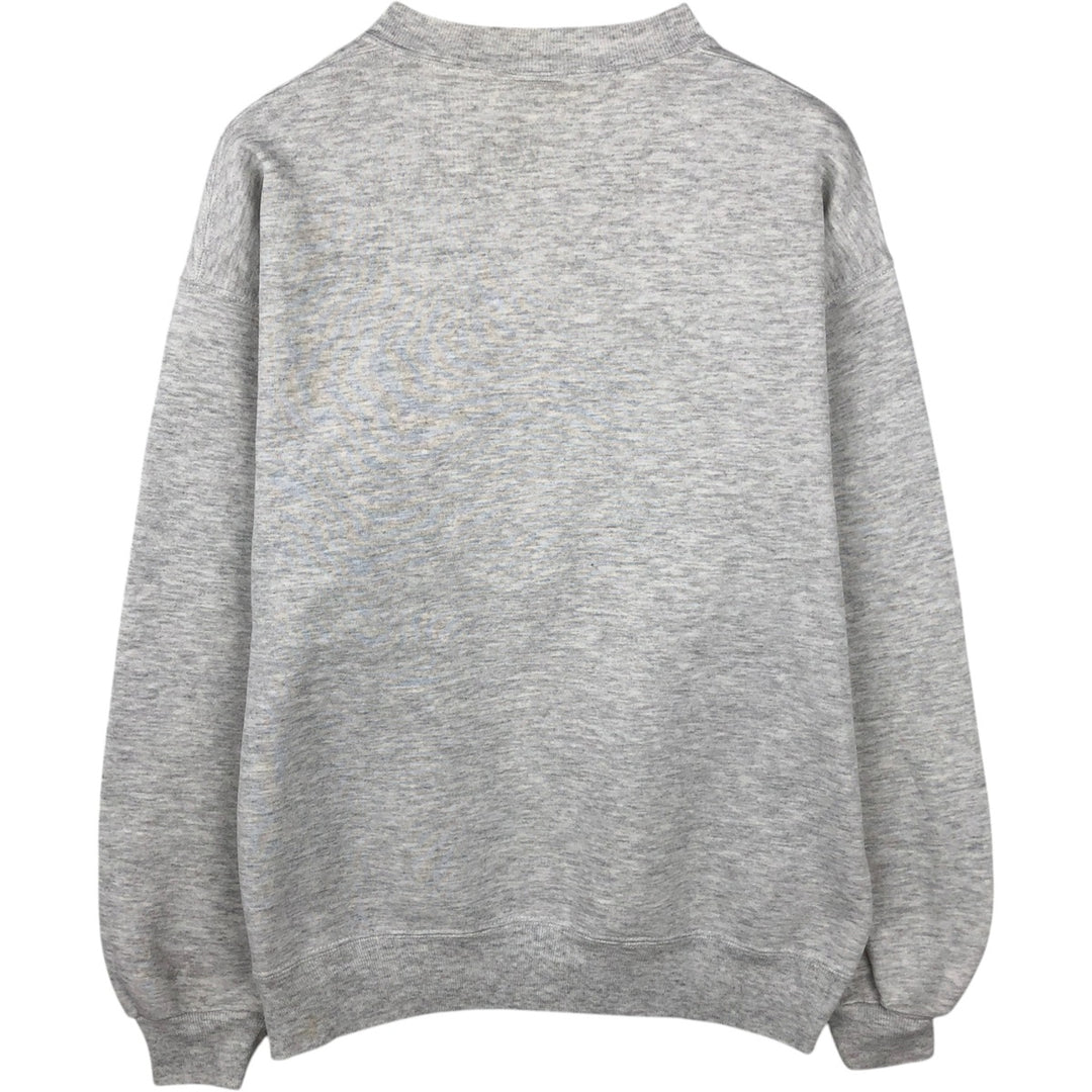 90'S Russell College Sweatshirt, Made in USA, Men's L, Vintage cotton gray type Vintage Second Hand