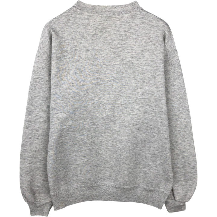 90'S Russell College Sweatshirt, Made in USA, Men's L, Vintage cotton gray type Vintage Second Hand