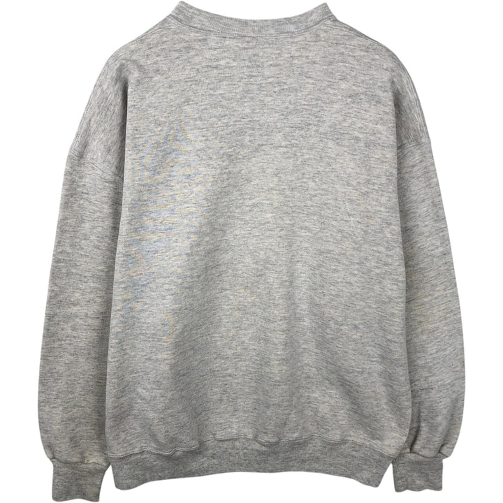 80s-90'S Jerzees College Sweatshirt, Made in USA, Men's XXL equivalent, Vintage polyester gray type Vintage Second Hand