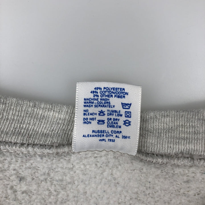 80s-90'S Jerzees College Sweatshirt, Made in USA, Men's XXL equivalent, Vintage polyester gray type Vintage Second Hand