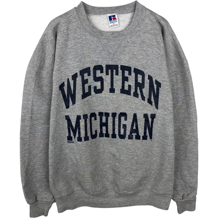 Vintage 90'S Russell ATHLETIC college sweatshirt, made in the USA, size XL, men's cotton gray type Vintage Second Hand