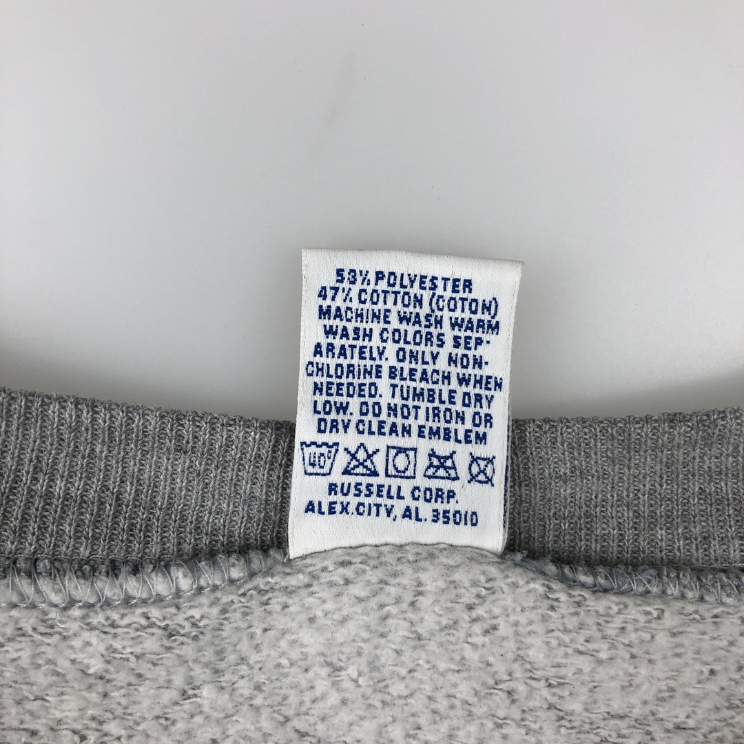 Vintage 90'S Russell ATHLETIC college sweatshirt, made in the USA, size XL, men's cotton gray type Vintage Second Hand