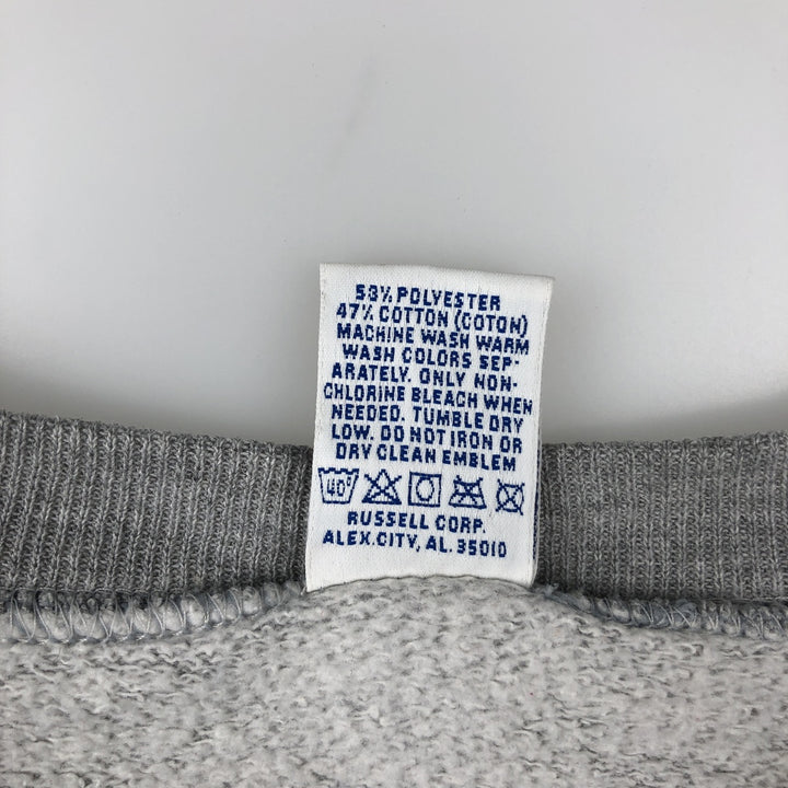 Vintage 90'S Russell ATHLETIC college sweatshirt, made in the USA, size XL, men's cotton gray type Vintage Second Hand