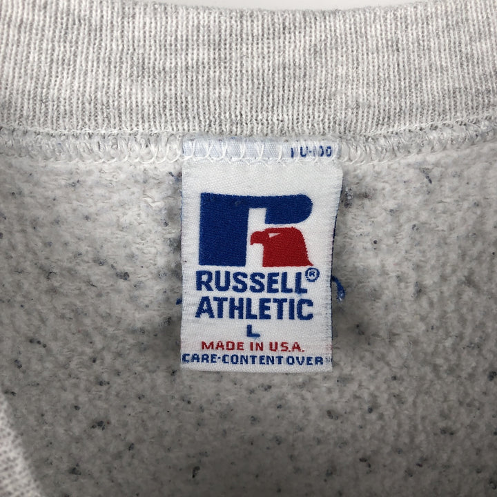 90'S Russell Athletic University of North Carolina College Sweatshirt, Made in USA, Men's Size L (approx.), Vintage cotton gray type Vintage Second Hand
